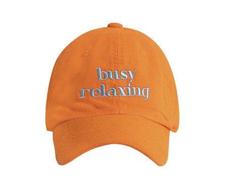 Boné Dad Hat Busy Relaxing Tangerine | Westwing