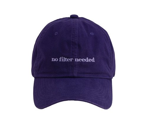 Boné Dad Hat No Filter Needed, Roxo | WestwingNow