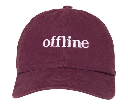 Boné Dad Hat Offline - Bordô, Off White | WestwingNow