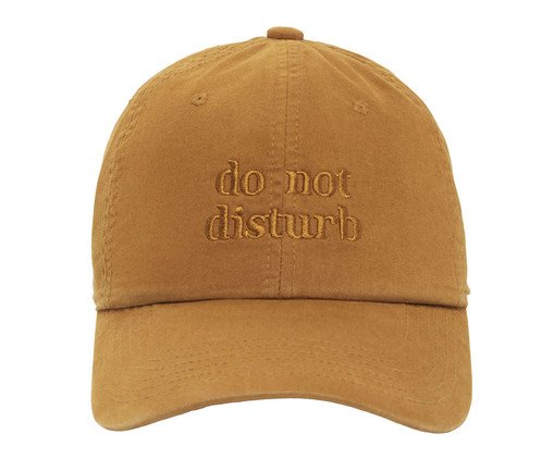Boné Dad Hat do Not Disturb, Marrom | WestwingNow
