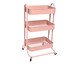 Carrinho Organizador Multiuso Prateleiras Rosa Berlim, Rosa | WestwingNow