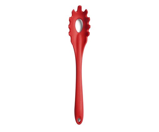 Pegador de Macarrão em Silicone Oikos Vermelho, Vermelho | WestwingNow