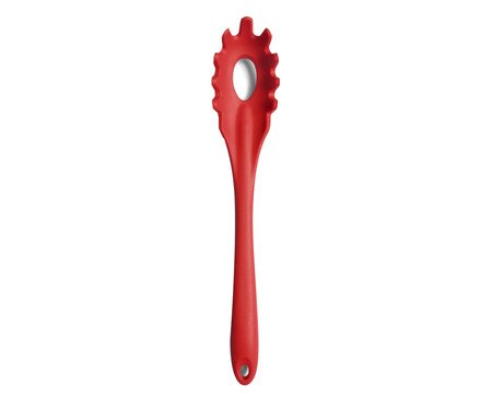 Pegador de Macarrão em Silicone Oikos Vermelho | Westwing