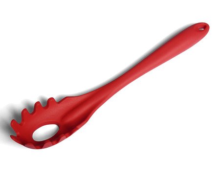 Pegador de Macarrão em Silicone Oikos Vermelho | Westwing