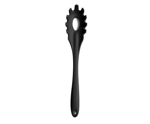 Pegador de Macarrão em Silicone Oikos Preto, Preto | WestwingNow