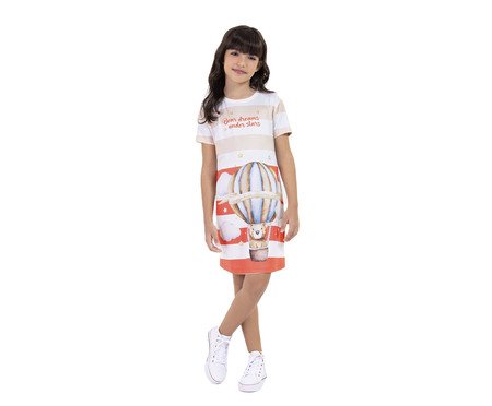 Camisola Manga Curta Infantil Ballons