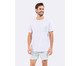 Pijama Manga Curta Masculino Verde e Branco, Branco | WestwingNow