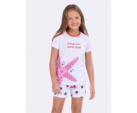 Pijama Manga Curta Infantil Ocean | Westwing