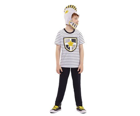 Pijama Manga Curta Infantil com Calça Super Herói Medieval