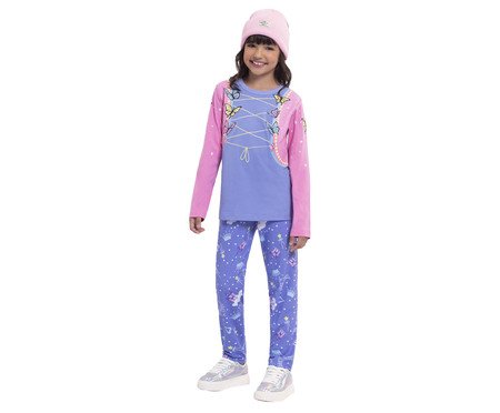 Pijama Manga Longa Infantil Borboletas | Westwing