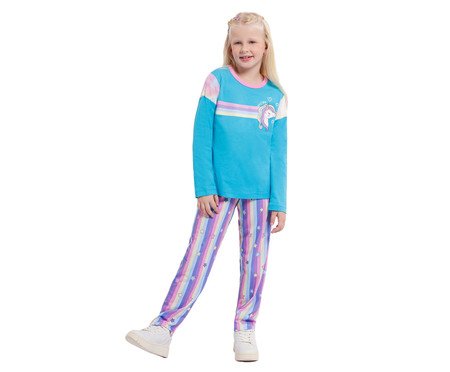 Pijama Manga Longa Infantil Unicórnio | Westwing