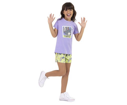 Pijama Manga Curta Infantil Beetlejuice, Colorido | WestwingNow