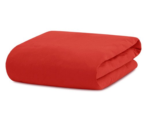Lençol Inferior Com Elástico Colors Paprika 200 Fios, red | WestwingNow
