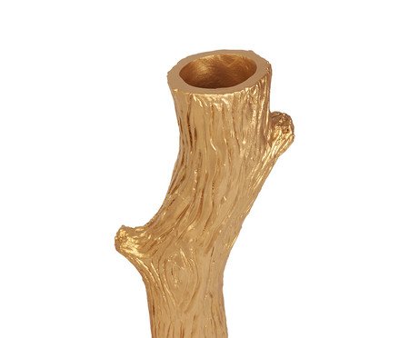 Vaso Tronco Grande Dourado | Westwing