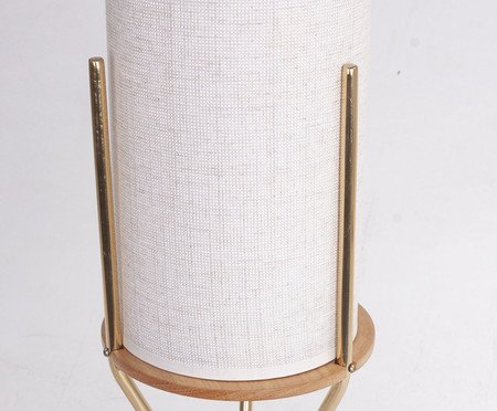 Abajur Joly Branco e Dourado | Westwing