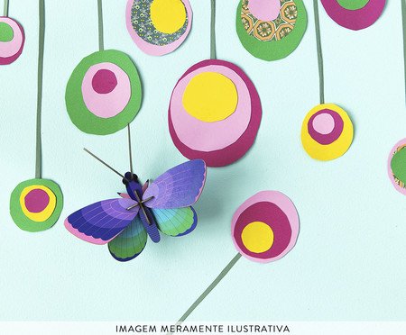 Decoração de Parede Borboleta Pequena Blue Cooper | Westwing