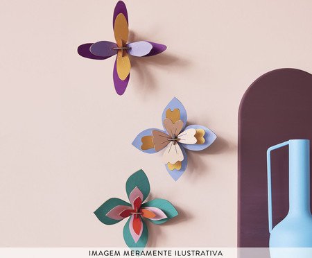 Decoração de Parede Kit de Flores Pequenas Lavender Cocktail | Westwing