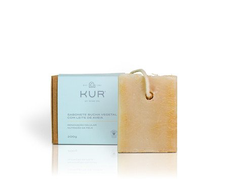 Sabonete De Leite De Aveia Com Bucha Vegetal