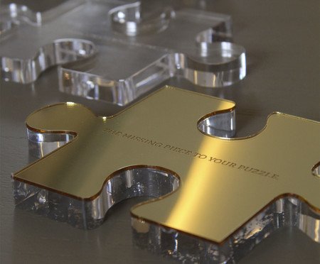 Puzzle Missing Piece Dourado | Westwing