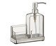 Dispenser com Saboneteira em Inox Elegance Transparente, Transparente | WestwingNow