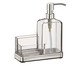 Dispenser com Saboneteira em Inox Elegance Transparente, Transparente | WestwingNow