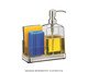Dispenser com Saboneteira em Inox Elegance Transparente, Transparente | WestwingNow