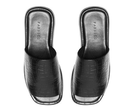 Tamanco Barcelona Croco Preto | Westwing