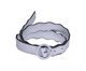 Cinto de Couro Wavy Prata, silver or metallic | WestwingNow