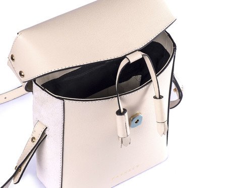 Bolsa Mini de Couro Cosmopolitan Off-White | Westwing