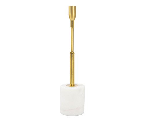 Castiçal em Mármore Náin, gold | WestwingNow