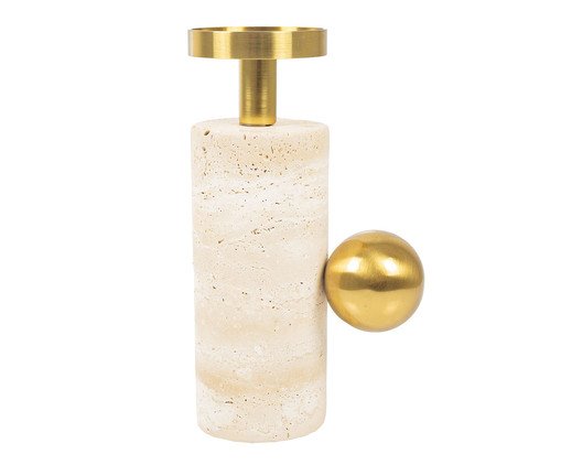 Castiçal em Mármore Baden, beige | WestwingNow