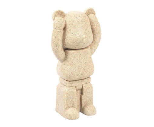  Escultura em Resina Urso Orelha Bege II, beige | WestwingNow