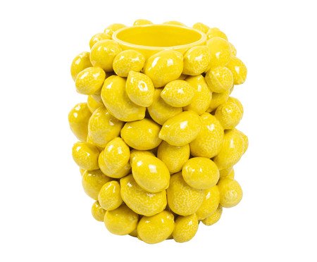  Vaso em Cerâmica Siciliano Amarelo Médio | Westwing