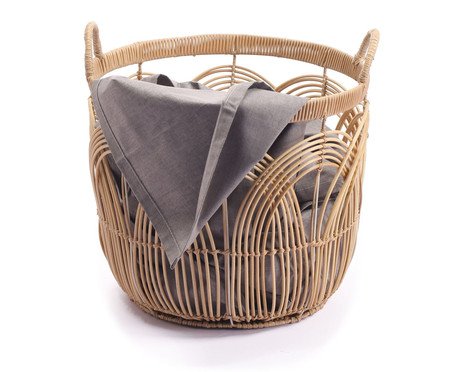 Cesto Arcos Redondo com Textura Rattan Oikos | Westwing