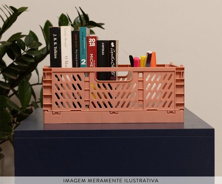 Caixa Organizadora Dobrável Oikos Terracota | Westwing