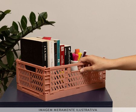 Caixa Organizadora Dobrável Oikos Terracota | Westwing