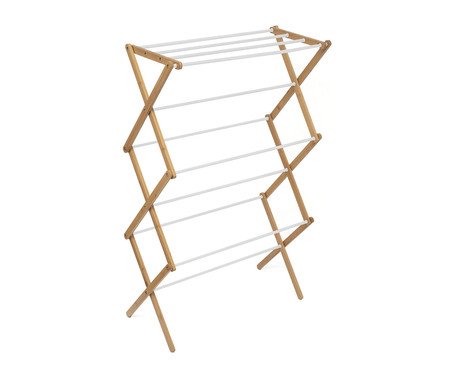 Varal Vertical Andares em Bambu Simplo Branco