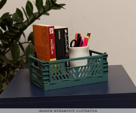 Caixa Organizadora Dobrável Oikos Verde Sálvia | Westwing