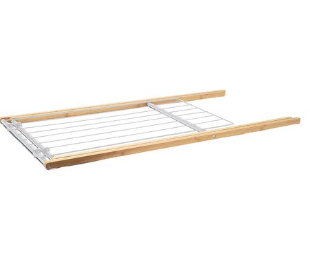 Varal Horizontal em Bambu Simplo Branco | Westwing
