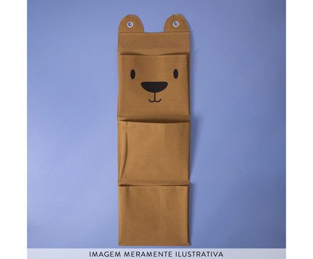 Cesto de Parede Urso Marrom | Westwing