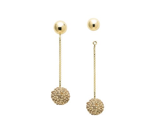 Brinco Lita Longo 2 em 1 Ouro, gold | WestwingNow
