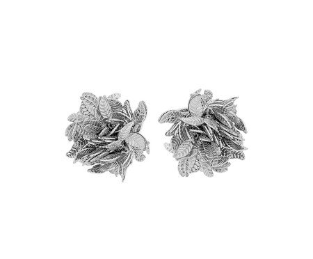 Brinco Nature Folhas Prata