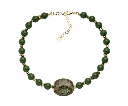 Colar Naxos Verde Ouro, gold | WestwingNow