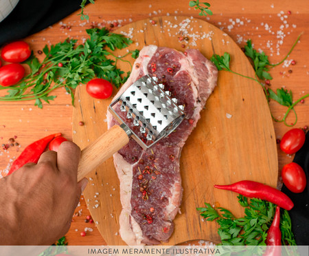 Rolo Amaciador de Carne em Inox Request | WestwingNow