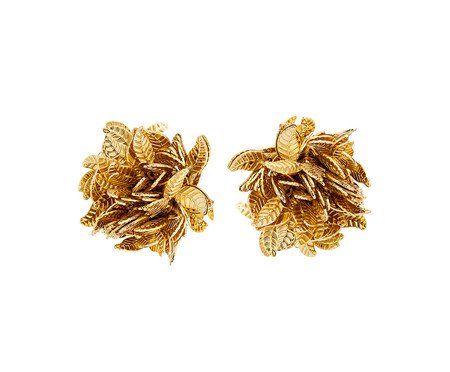 Brinco Nature Folhas Ouro