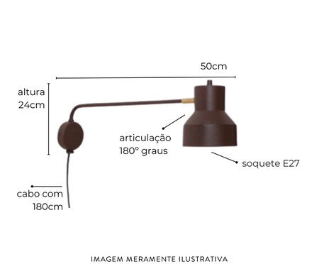 Arandela Agnes Marrom Corten | Westwing