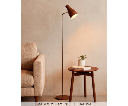 Luminária de Piso Simpson Marrom Corten Bivolt | Westwing