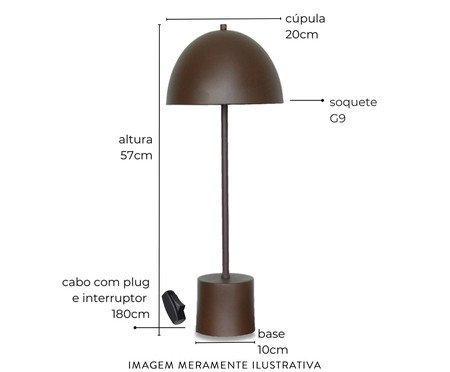 Luminária de Mesa Komaco Slim Branca | Westwing