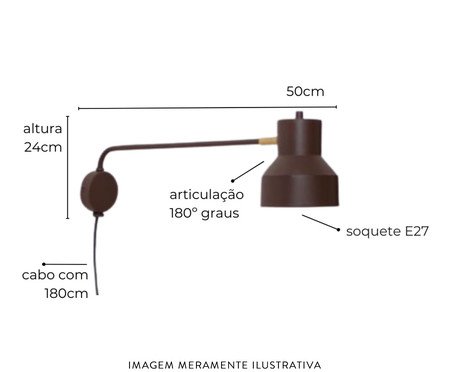 Arandela Agnes Preta | Westwing