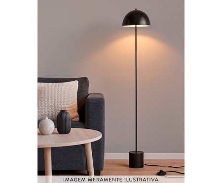 Luminária de Piso Komaco Slim Preta | Westwing